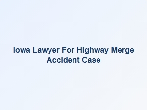 Iowa Lawyer for Highway Merge Accident Case
