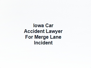 Iowa Car Accident Lawyer for Merge Lane Incident